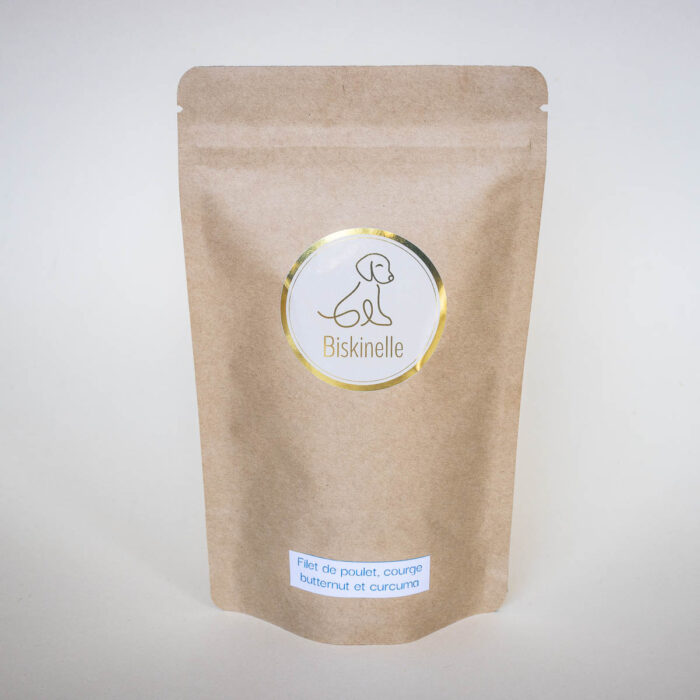 Sachet de friandises pour petit chien au poulet, courge butternut, menthe et curcuma – Image 5