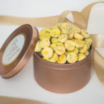 Boîte multi-saveurs de friandises pour petit chien : recette poulet + recette poisson